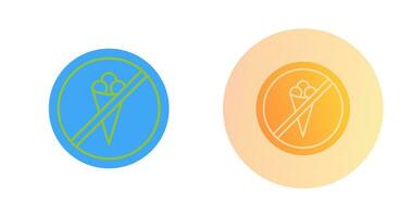 No Icecream Vector Icon