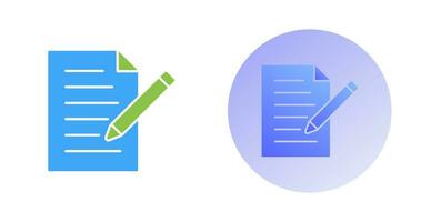 Unique Edit Document Vector Icon