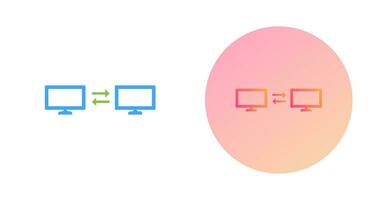 Unique Sharing Systems Vector Icon