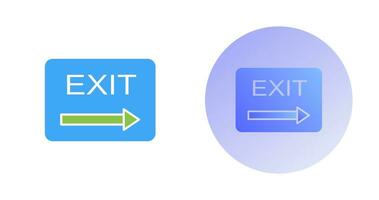 Unique Exit Vector Icon