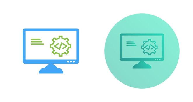 Unique Code Optimization Vector Icon