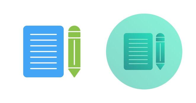 nota, vector, icono vector