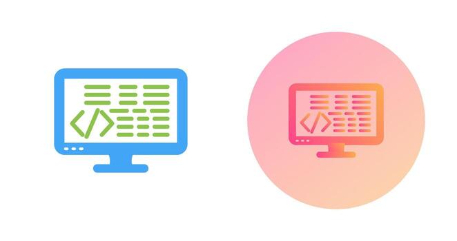 icono de vector de codificación