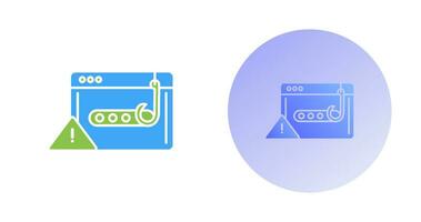 icono de vector de contraseña de phishing