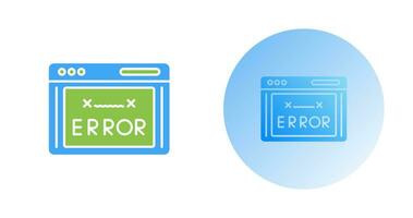 icono de vector de código de error