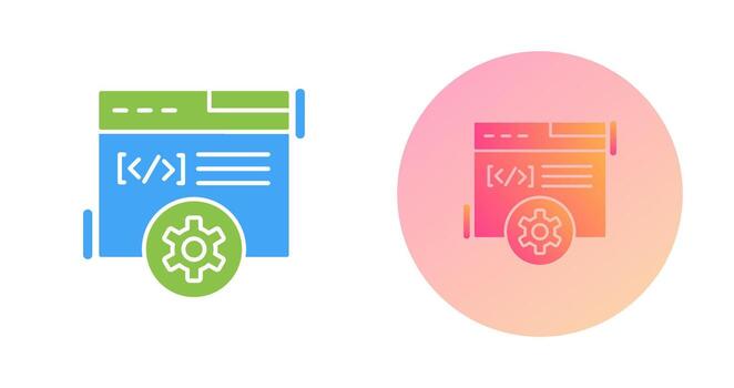 icono de vector de desarrollo web