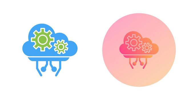 Cloud Computing Vector Icon