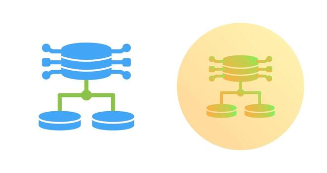 icono de vector de datos estructurados