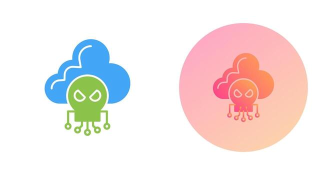 icono de vector de nube