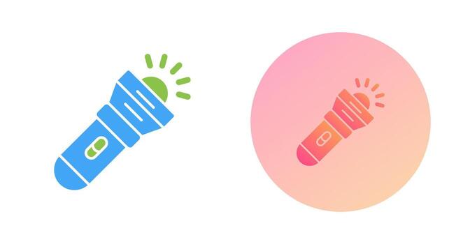 icono de vector de linterna