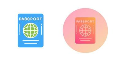 icono de vector de pasaporte