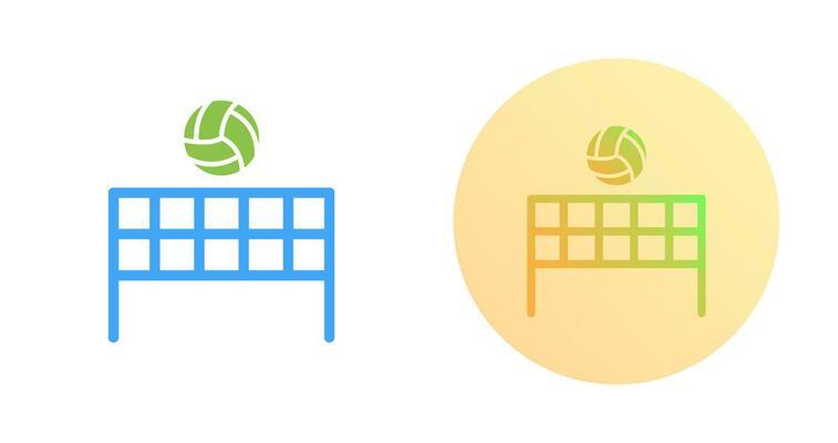 Beach Volleyball Vector Icon