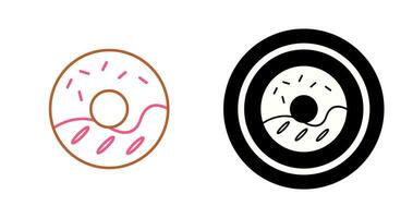 Cream Doughnut Vector Icon