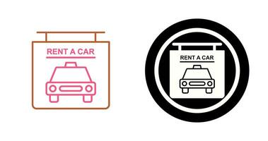 Rent a Car Vector Icon