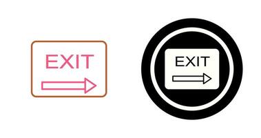 Unique Exit Vector Icon