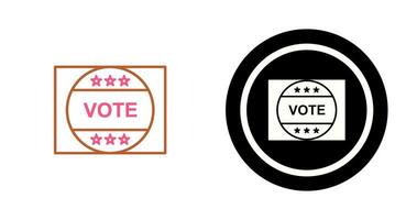 Vote Sticker Vector Icon