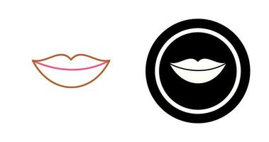 icono de vector de labios