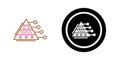 Pyramid Graph Vector Icon