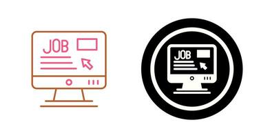 Online Job Vector Icon