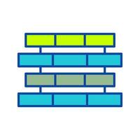 Unique Bricks Vector Icon