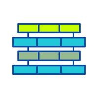 Unique Bricks Vector Icon