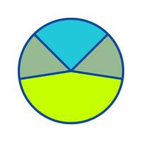Pie Chart Analysis Vector Icon