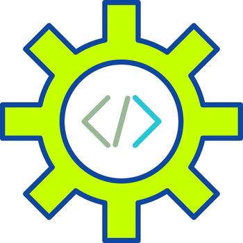 Unique Code Optimization Vector Icon