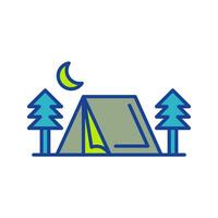 Tent Vector Icon