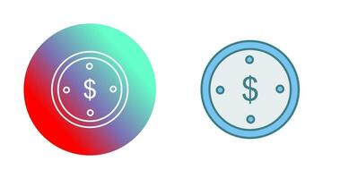 Dollar Coin Vector Icon