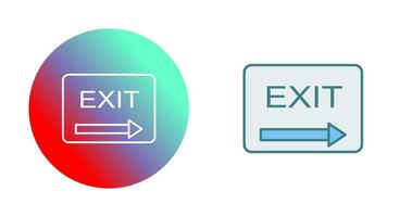 Unique Exit Vector Icon