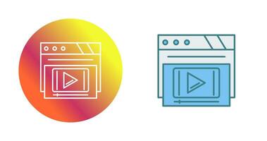 Video Player Vector Icon