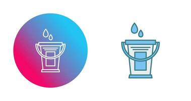 Water Bucket Vector Icon