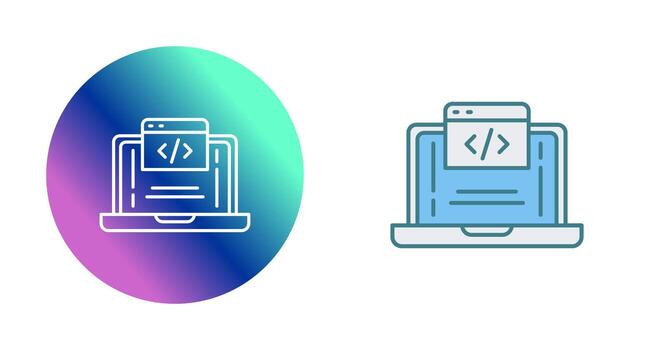 icono de vector de codificación