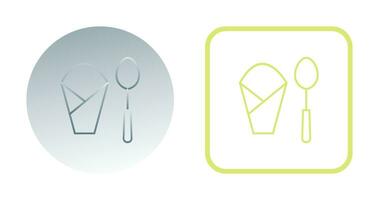 Spoon and Napkin Vector Icon