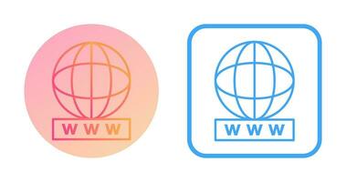 Unique World Wide Web Vector Icon