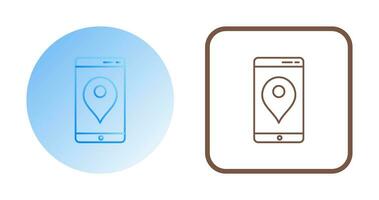 icono de vector de servicio gps único