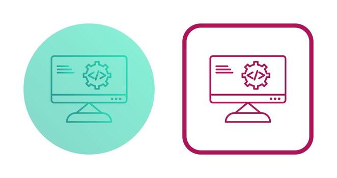 Unique Code Optimization Vector Icon