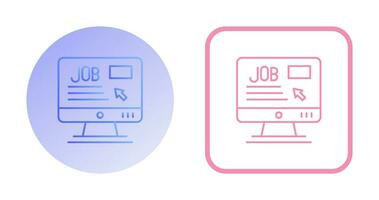 Online Job Vector Icon