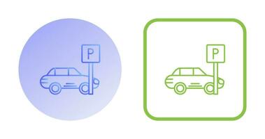 icono de vector de estacionamiento