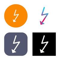 Unique Flash Vector Icon