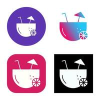 Coconut Drink Vector Icon