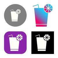 Unique Lemon Juice Vector Icon