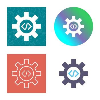 icono de vector de optimización de código único