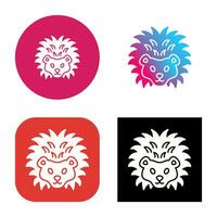 Hedgehog Vector Icon