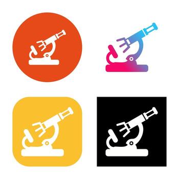 icono de vector de microscopio