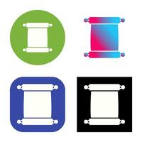 Scroll of Paper Vector Icon