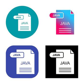 icono de vector de java