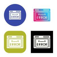 icono de vector de código de error