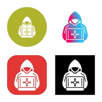 icono de vector de hacker