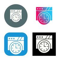 Wall Clock Vector Icon